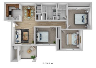 3 Bed 2 Bath 0521 floor plan